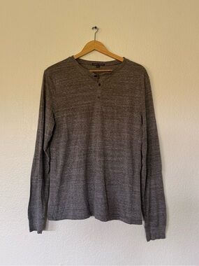 Threads 4 Thought Men's Heather Gray Long-Sleeve Henley